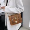 Kit Materiali Borsa Quadrata Piccola Intrecciata Fatta a Mano DIY, Borsa a Spalla, Borsa a Tracolla, Borsa Tote