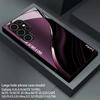 Purple Tone Curved Pattern 2D Phone Case for Samsung S26 S25 S24 S23 S22 S21 S20 A56 A36 A16 Tempered Glass Protective Cover