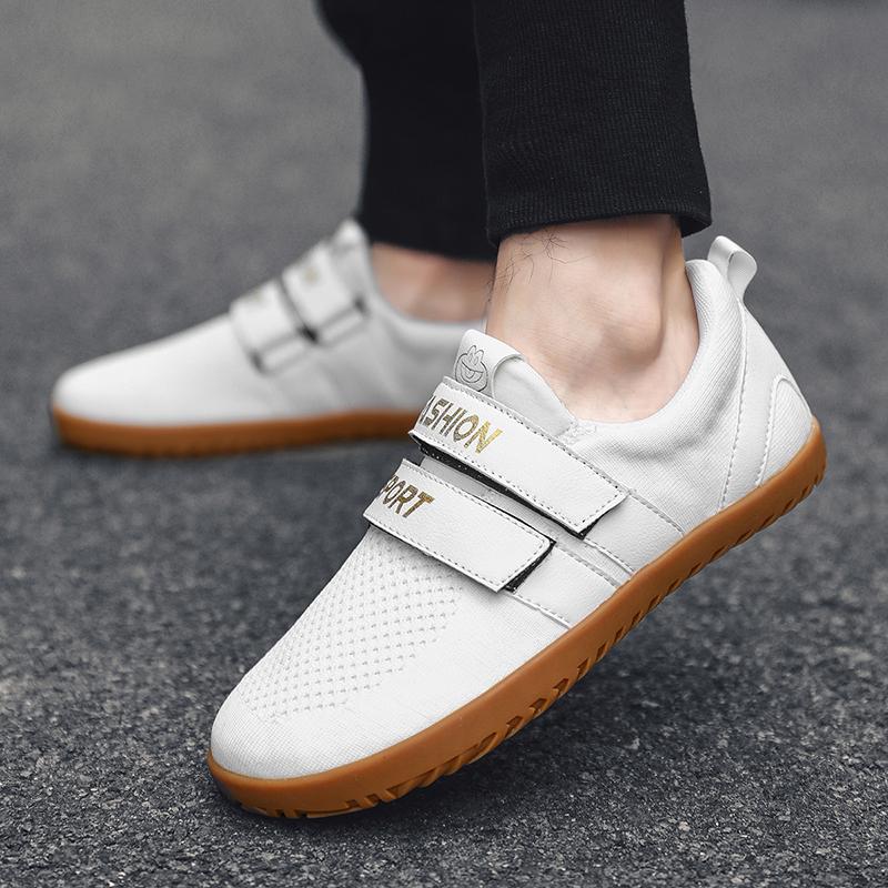 Fashion Leisure sports shoes Flat bottomed comfortable adult style Breathable street walking tourism Black and white minimalist shoes