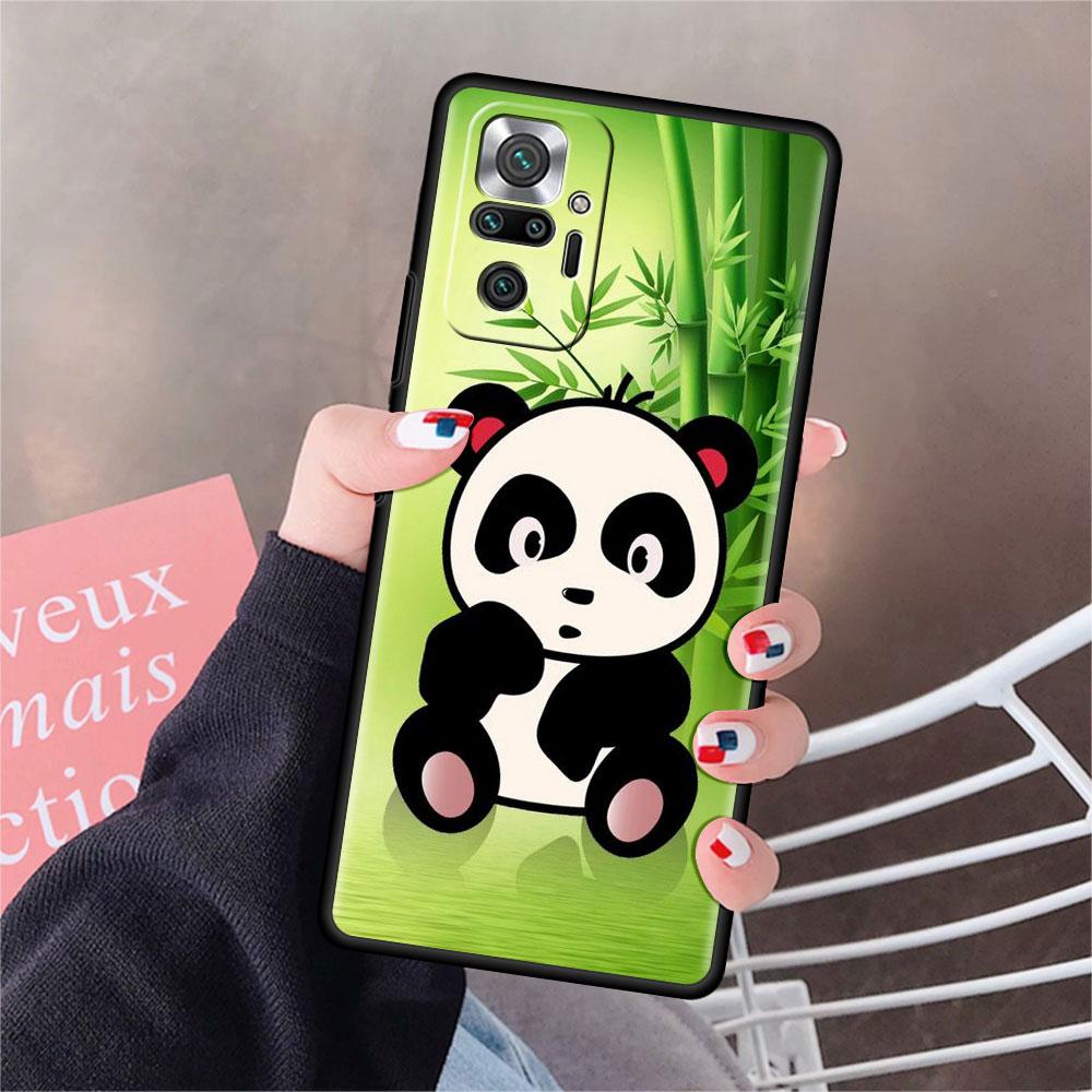 

Funda для Xiaomi Redmi Note 10 9 11 Pro мягкий чехол для телефона 10S 9S K40 8 9A 9C 9T 7 10C 8T силиконовый чехол милый мультяшный животное панда Redmi K40