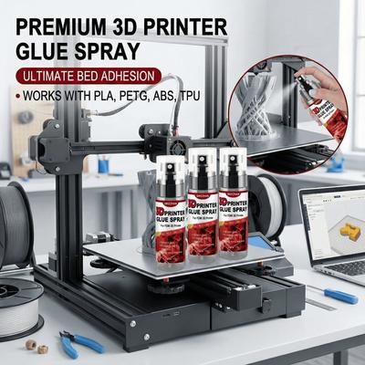 Premium 3D Printer Glue (115g) - Anti-Warp Bed Adhesive for PLA, ABS, PETG, TPU - Strong Bond & Easy Release By SIKEZHAN