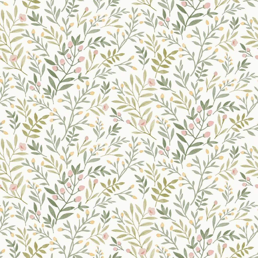Grandeco Leafy Trail Vinyl Wallpaper