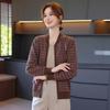 Mom's 2025 Fashion Zipper Knit Cardigan for Spring & Autumn – Loose Fit for Middle-aged & Elderly Women
