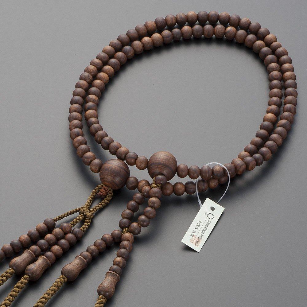 Buddhist altar store Takita Shoten Prayer beads Nichiren sect authentic style beads Sandalwood 2 shaku 2 pure silk Hanaban tenbo prayer Honren prayer