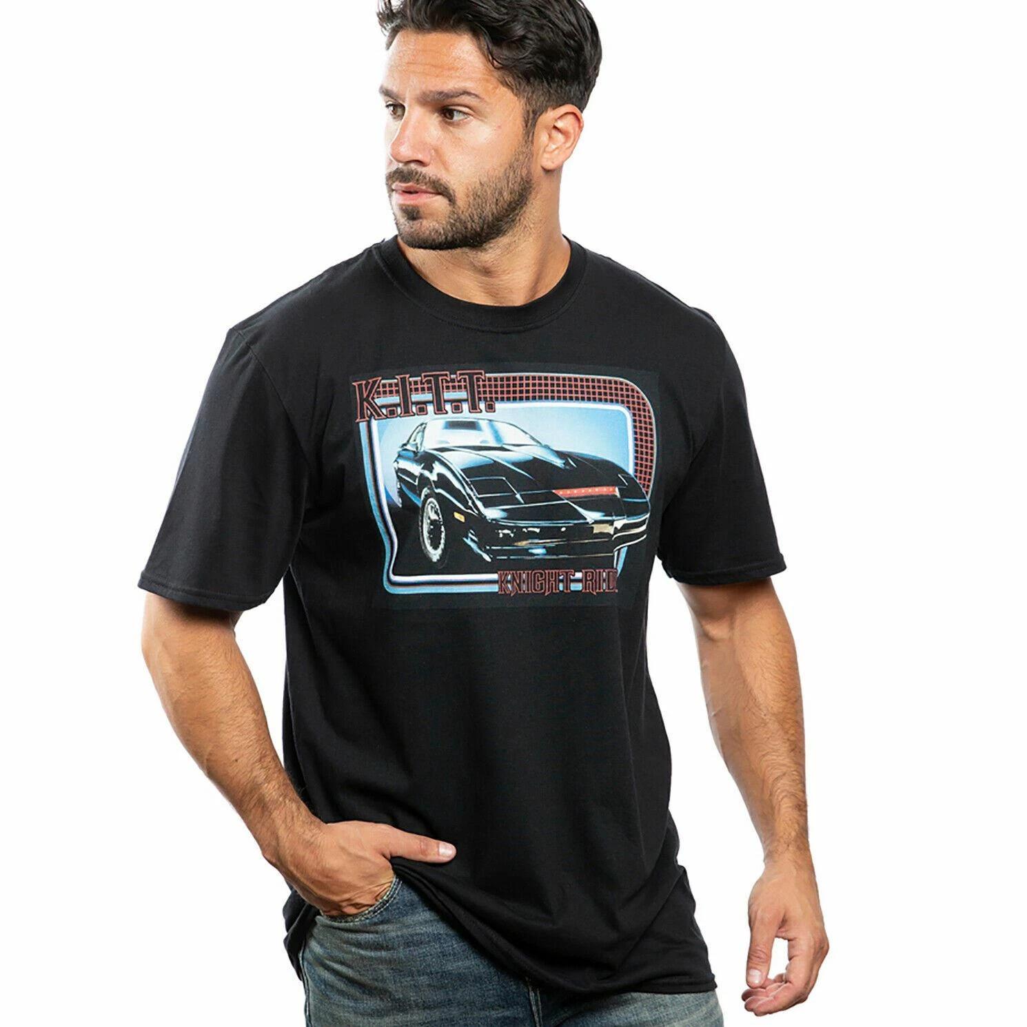 Official Knight Rider Mens KITT T-shirt Black Sizes S - XXL S