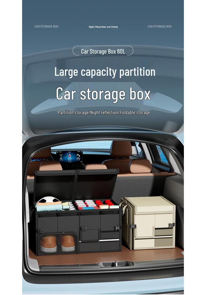 Large Capacity Foldable Car Trunk Organizer Bag