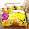 Angry Geometry Dash 3D Print Bedding Set Single Twin Full Queen King Size Duvet Cover for Adult Kids Bedroom