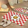 VIKAMA Cartoon Imitation Cashmere Carpet Water-Absorbing Bathroom Entrance Floor Mat Soft Bedroom Carpet Home Decoration
