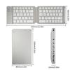 Mini Folding Keyboard Rechargeable Bluetooth Wireless Keyboard for Ipad Tablet Phone Portable Foldable Bluetooth Keypad