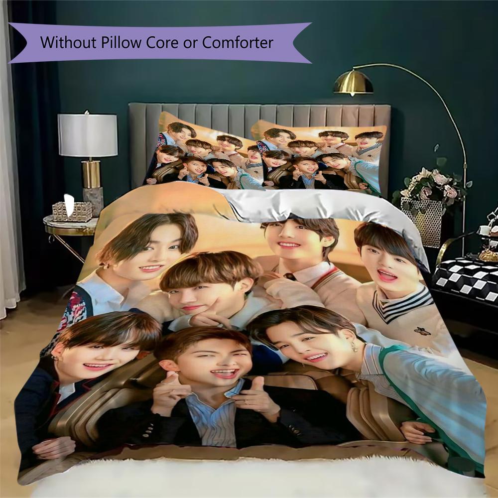 Stylish Pop Music Group Bedding 1 Duvet Cover 2 Pillowcase Without Core Without Core Bedding Set Christmas Birthday Gift