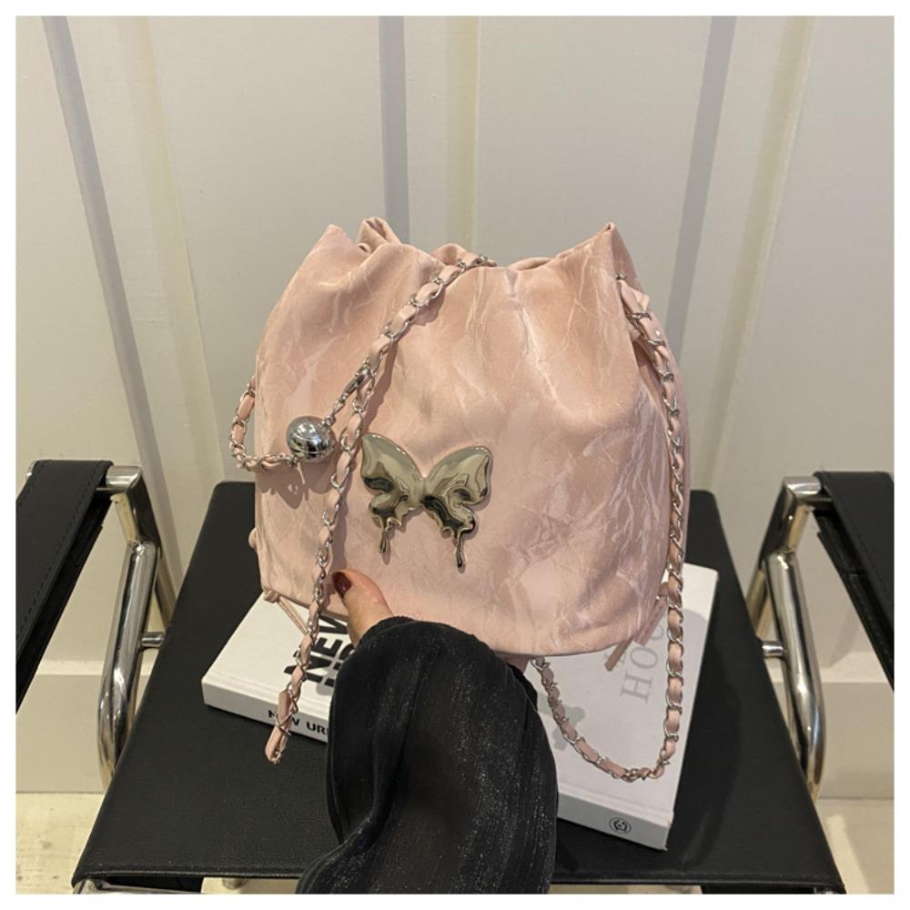 Summer small bag women's bucket bag design sense niche design chain messenger bag fashion explosion small mobile phone bag