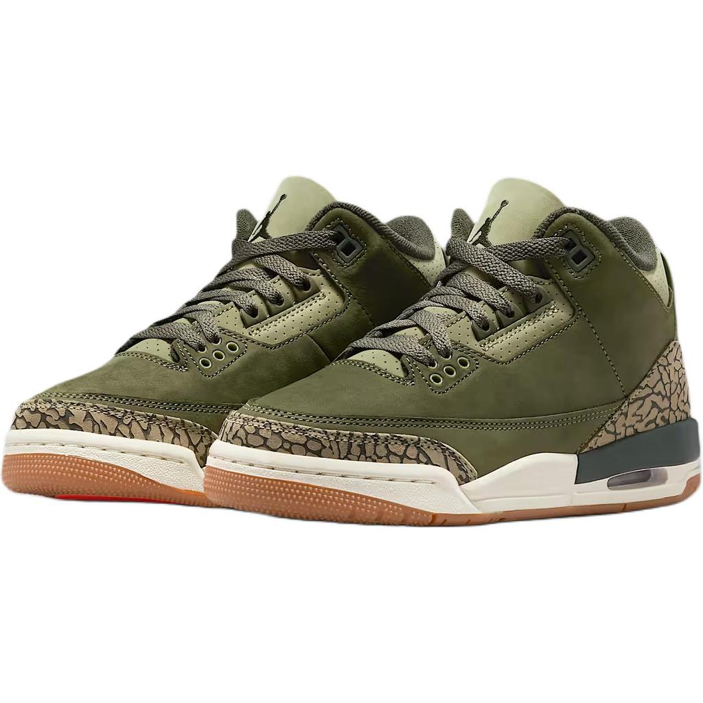 Air Jordan 3 Retro GS Family Affair Kids Sneakers Green Medium-Olive Sequoia DM0967-202