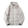 Mens Lightweight Down Jacket 90% White Duck Graphene Heating Windproof Winter Hooded Coat Outdoor Skiing