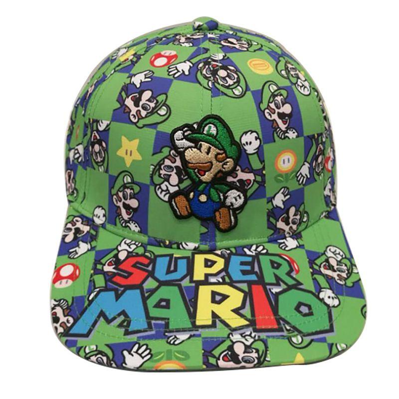 Stilvolle Super Mario Luigi Baseball Trucker Kappe mit verstellbarer Passform für alle