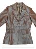 Classic Blazer Women's Lambskin Leather Casual Brown Genuine Stylish Handmade