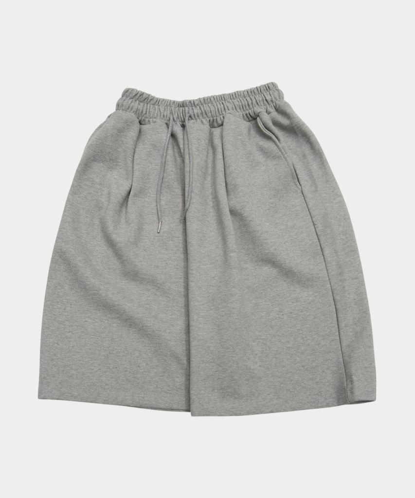 SOMEPLACE MAN Basic Bermuda Wide Fit Elastic Waist Sweat Oversized Training Cropped Pants_2 Colors
