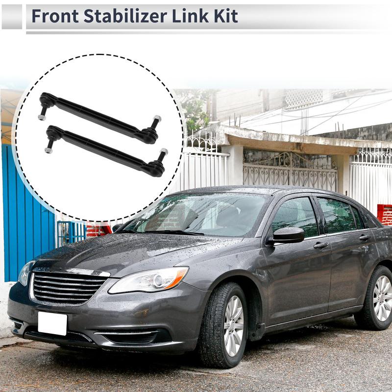 UXCELL Front Stabilizer Bar Links for CHRYSLER 200 11-14 for CHRYSLER SEBRING 07-10 Sway Bar Link Kits No.K750385 Black 2 Pcs