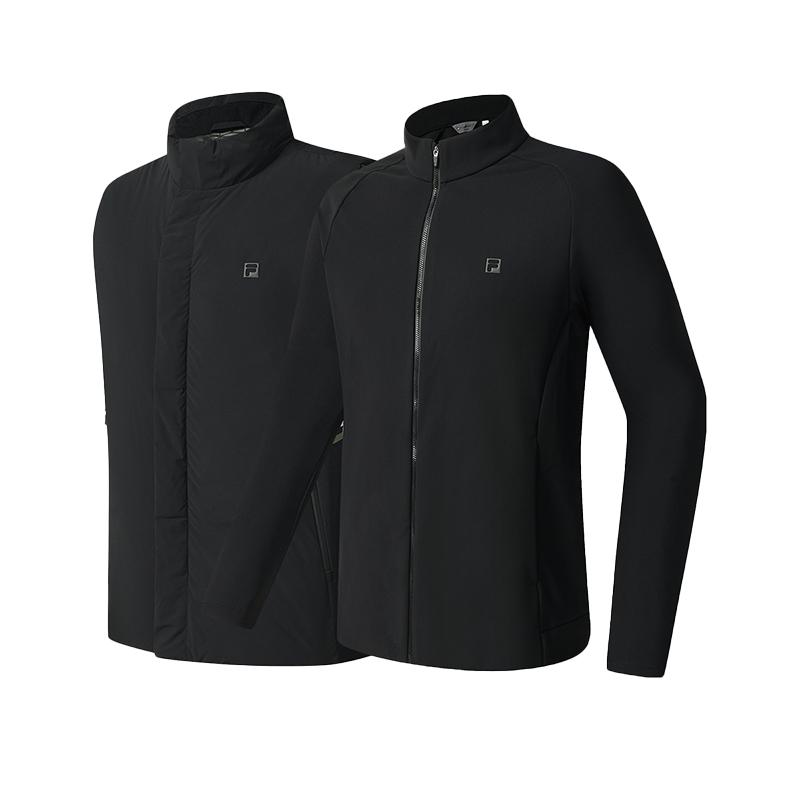 Fila Golf Series Casual Sports Versatile Lightweight Soft Comfortable Warm Two-Piece Down Jacket Men Outerwear A11M545917FBK