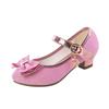 Kristall-Leder Prinzessinnenschuhe für kleine Mädchen - 2025 Frühling/Herbst High-Heel Kinderschuhe