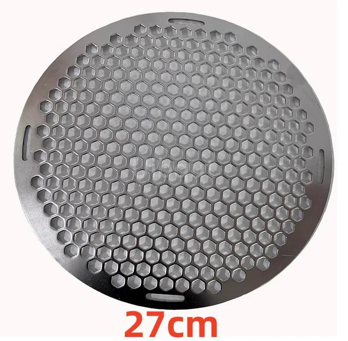 15 to 60cm smooth Barbecue Round hole Cooling Baking Rack 304 Stainless Steel Wire Oven Sheet Circular BBQ Net Baking Grill