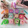 Creative Three-dimensional Cartoon Coin Bag Cute Silicone Small Square Bag Mini Keychain Student Backpack Pendant Bag Gift
