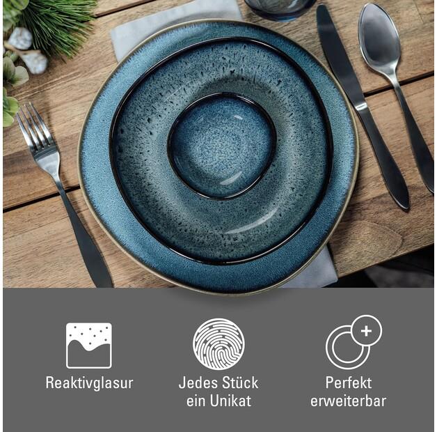 Villeroy & Boch Lave Gris Yemek Takımı, 4 Parça (10-4259-8548)