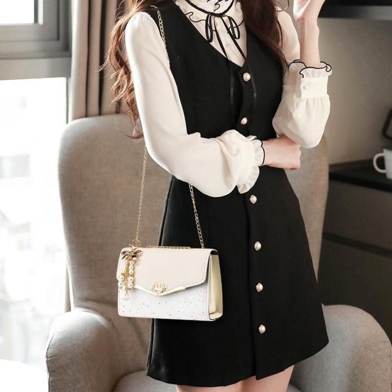 Korean Version Women'S Crossbody Bag Sequin Chain Shoulder Bag Mobile Phone Bag