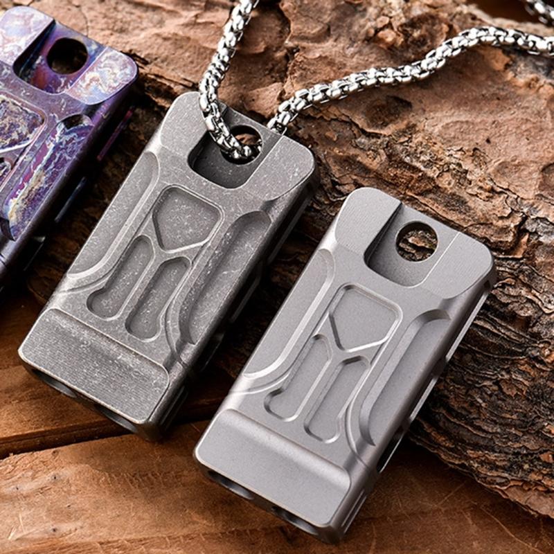 Double Tube Safety Survival Whistle for Hikings Camping Training Outdoor Sports