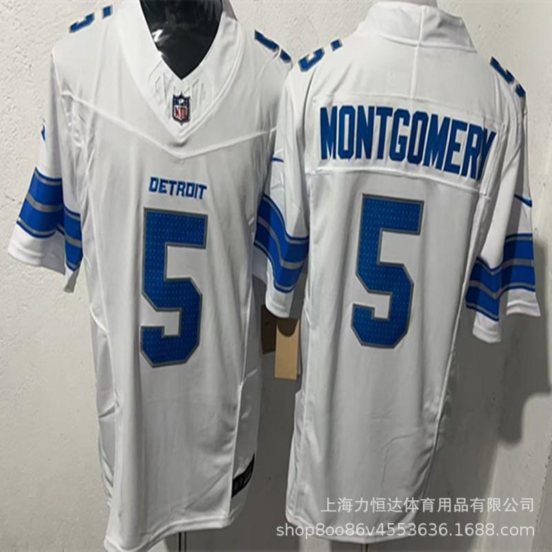 NFL Lions Vintage Embroidered American Football Jersey 5132 Team Game Uniform Men Women
