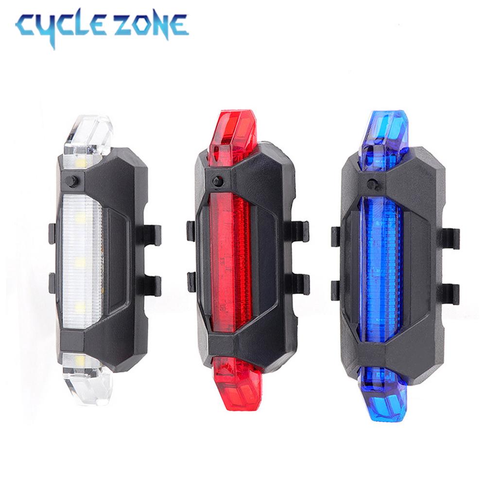 Bicycle Tail Light 4 Modes USB Rechargeable Mountain Cycle Rear Light Waterproof Bike Light Warning Lantern Bike Lamp 7