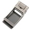 Rectangular Automatic Ratchet Buckle for Leather Straps, Men's Trouser Belt