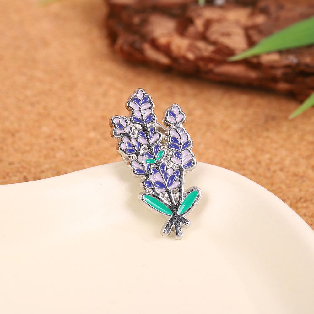 Violet Brooch Premium Sense Light Luxury Versatile Bags Clothing Accessories Versatile Clothing