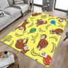 1PC Monkey Banana Anti-slip Carpet, Suitable for Office, Bedroomand Playrooms. It Can Also Be Used As a Sofa Footrest cover-R67