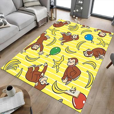 1 Stück Affe Banane Anti-Rutsch-Teppich, geeignet für Büro, Schlafzimmer und Spielzimmer. Kann auch als Sofafußstützenbezug verwendet werden-R67