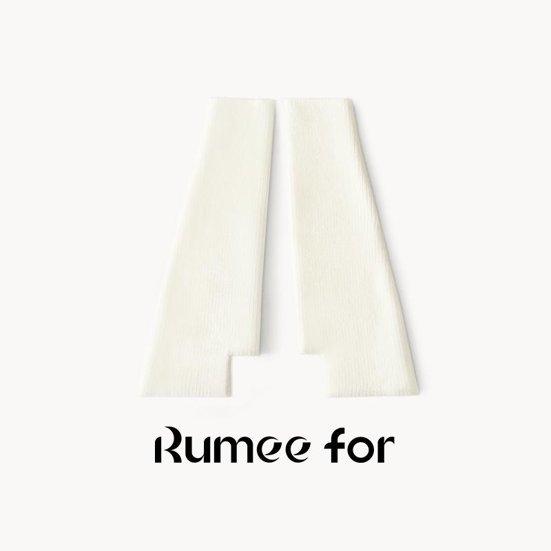 Y2K Fashion Open Knit White Calf Socks for Women - Trendy Spring Leg Covers