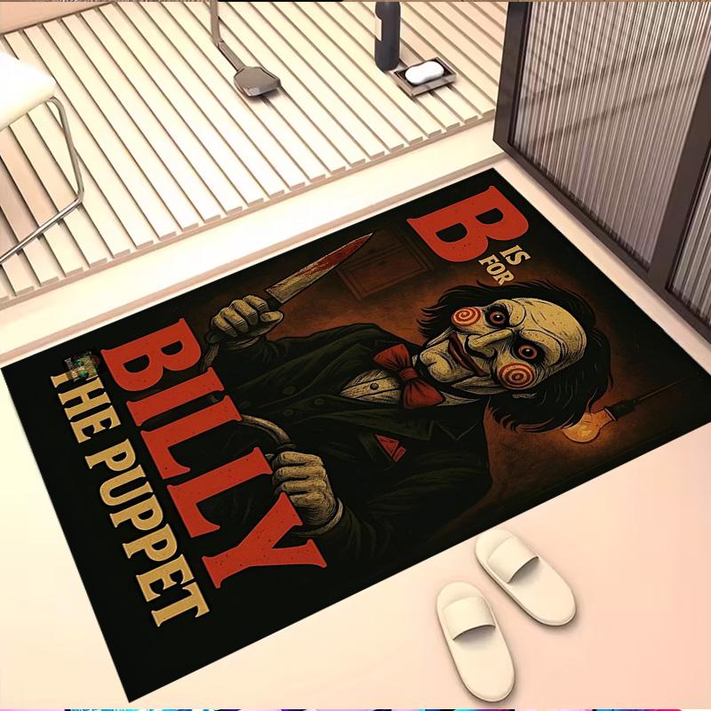 Bride of Chucky Print Rug, Washable Floor Carpet, For Entryway Dorm Laundry Room Office Study, Home Decor Birthday Christmas Gift
