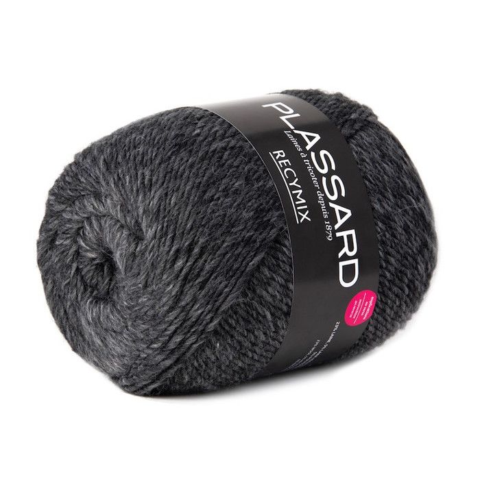 Laine recyclée Recymix 12 Gris anthracite