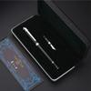 Duke Black And Silver Carbon Fiber Bent Nib Calligraphy 0.8MM & Fountain Pen For Writing Pen GFP015