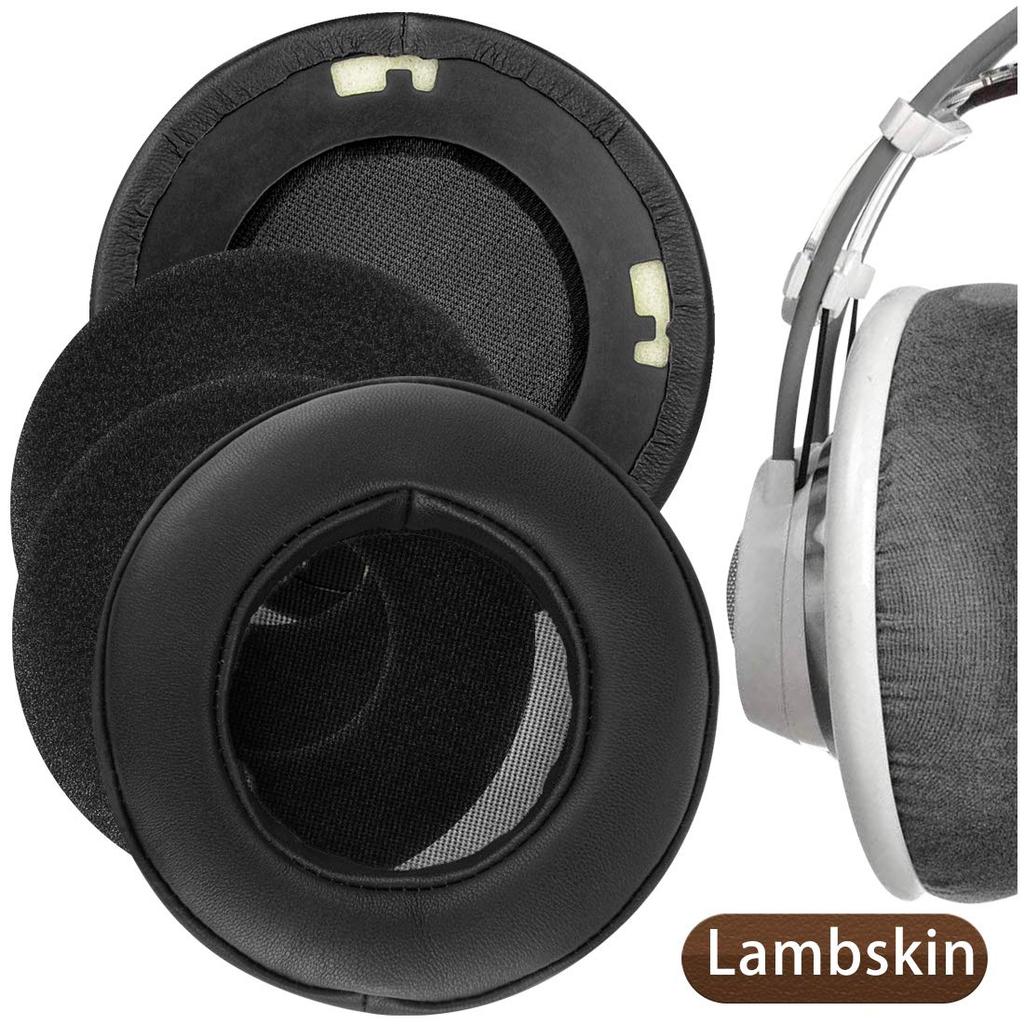 Geekria Elite Compatible Ear Pads for AKG K701, K702, Q701, Q702, K601, K612, K712, K400, and K500 Headphones, Black Sheepskin Ear/Ear Cup Pads