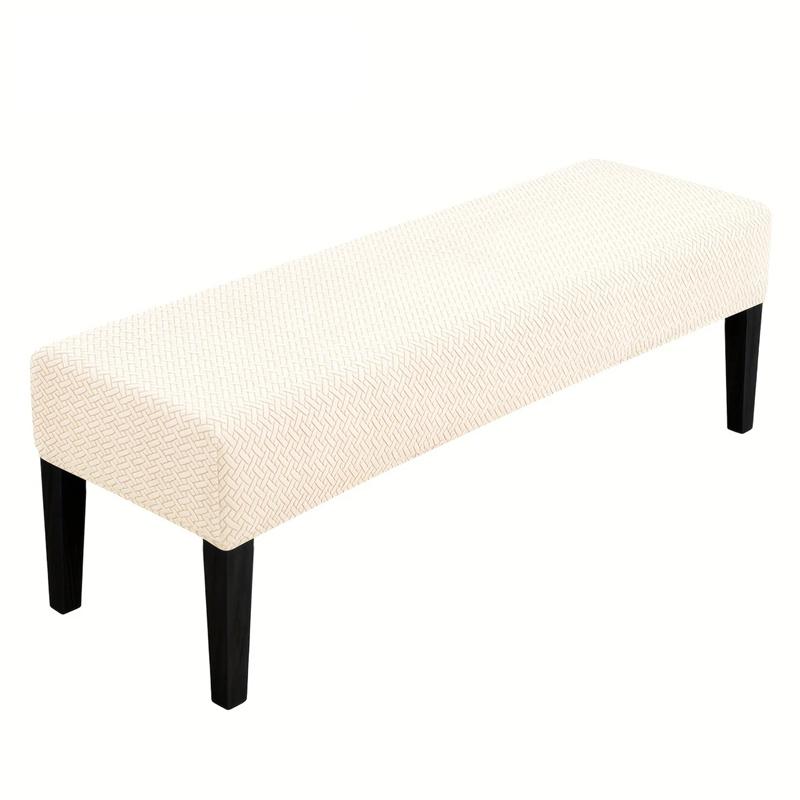 1PC Jacquard Long Bench Cover Dining Anti-dirty Piano Stool Covers Durable Seat Protector Pad for Living Room Home Decor