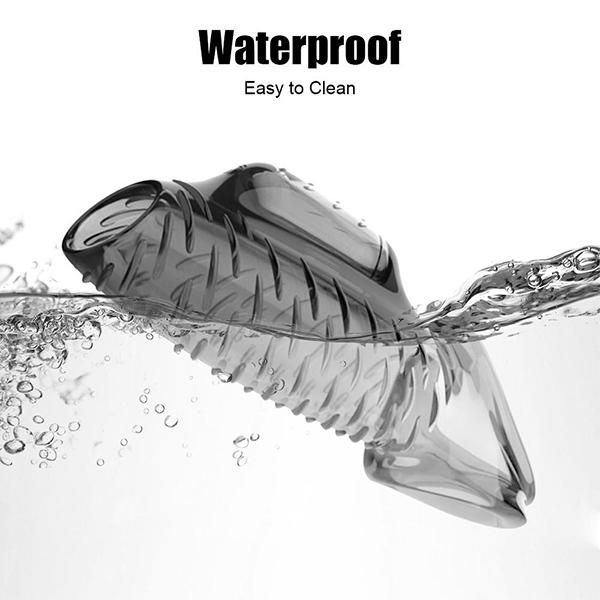 Cock Sleeve Penis Vibrerende Ring Myk TPE Enlargement Extender Mannlig Forsinkelse Ejakulasjon Kyskhet Innretning Sexleketøy For Menn Par