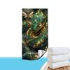 Golden Emerald Snake Beach Towel Patterned Sunscreen And Windproof Suitable For Swimming Pool Camping Travel