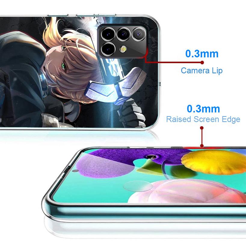 Fate Zero Stay Night Saber Phnoe Case for Samsung Galaxy A17 A37 A57 A16 A26 A36 A56 A15 A14 A13 A55 A54 A53 A35 A34 A33 A25 A24
