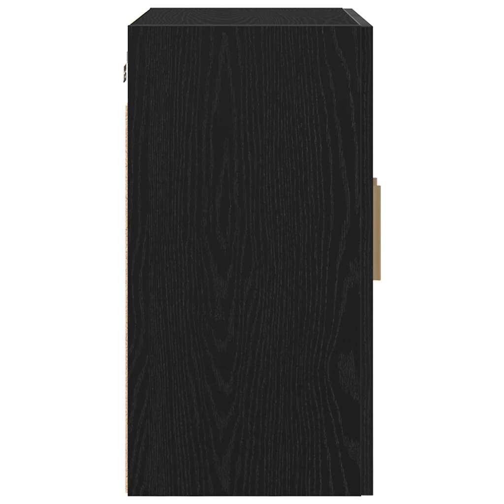 Wall Mounted Cabinet Black Oak Effect 60 x 30 x 60 cm Engineered Wood