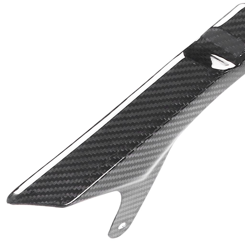 Motorcycle Chain Guard Real 3K Carbon Fiber Long Modification Replacement for MT‑09 2017‑2018