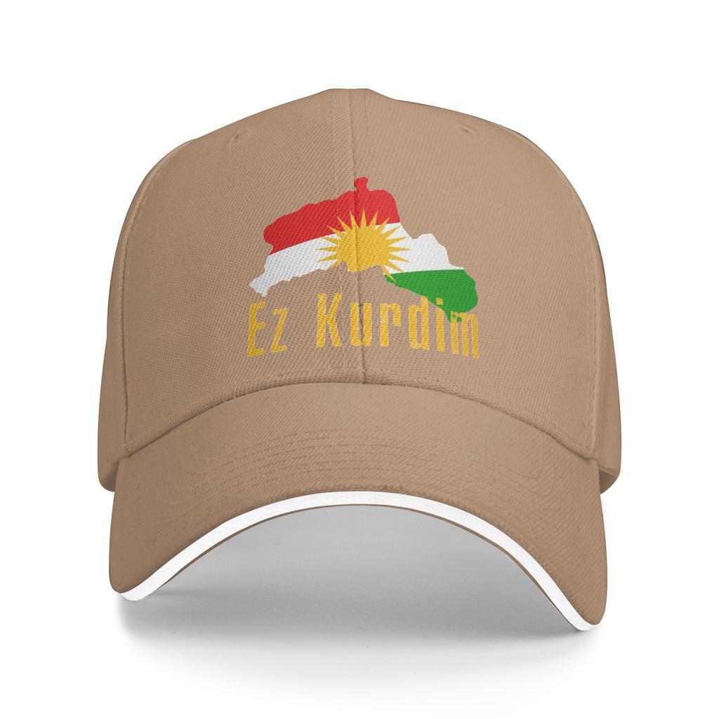 Baseball Cap KURDISTAN Map Ez Kurdim Outfit Unisex Women Baseball Caps  Hats Cap Unique Outdoor Summer Adjustable Snapback Cap
