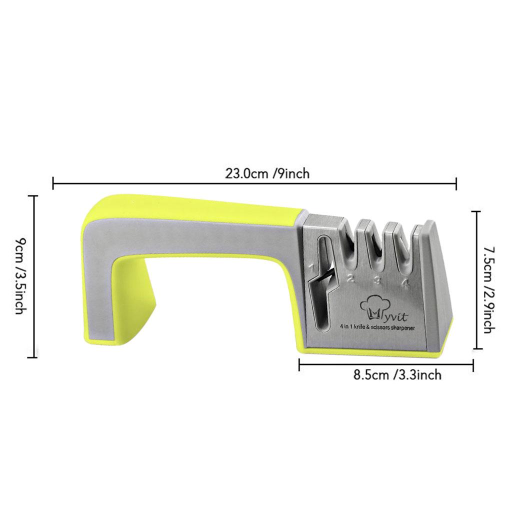 

4-in-1 Scissors Sharpener Kitchenware Handheld 4-Stage Shears Sharpening System
