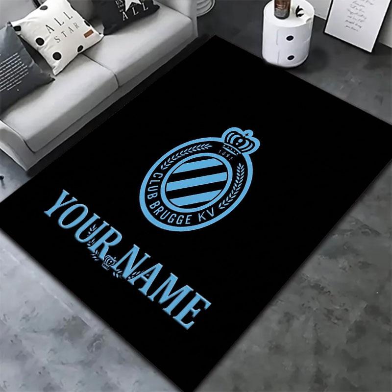 Club Brugge KV Custom Name Carpet Rug for Living Room Bedroom Home Sofa Decoration,Kids Play Non-slip Floor Mat