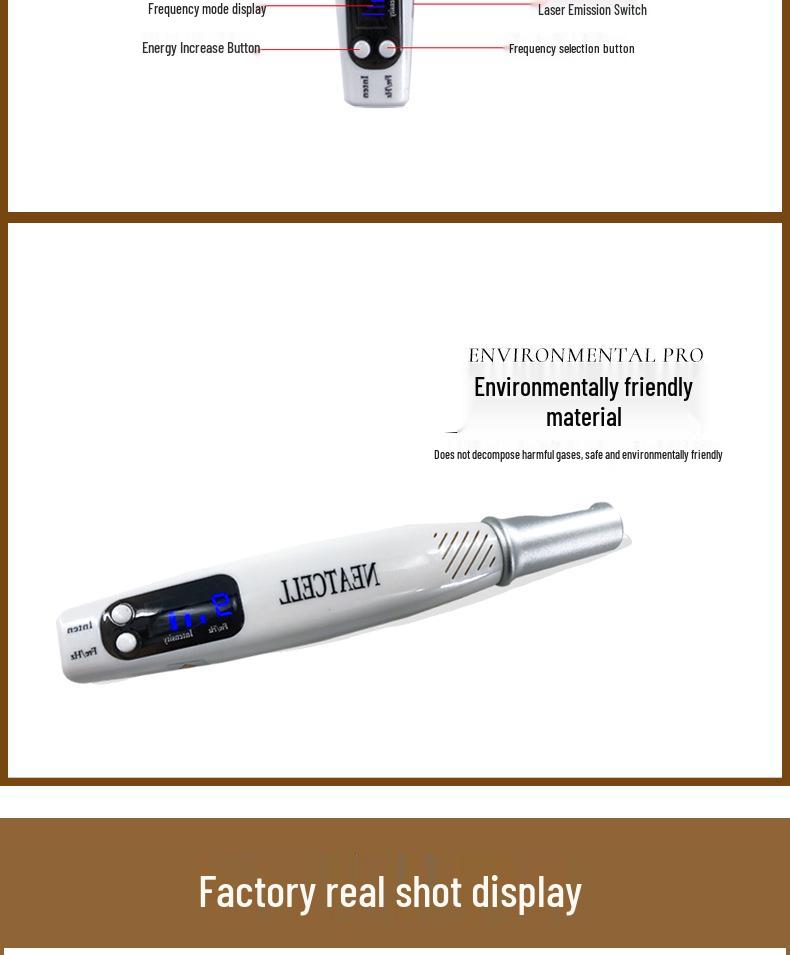 Compact Picosecond Laser Pen: Portable Red & Blue Light Tattoo & Spot Remover for Home Beauty Use.