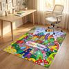 Fantasy Castle Theme Soft Crystal Velvet Rug Custom Name & Text Print Non Slip Floor Rug for Bedroom Living Room
